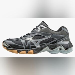 Mizuno Wave Bolt 6 Indoor Volleyball Shoes Women's 8 Black / Silver Like New